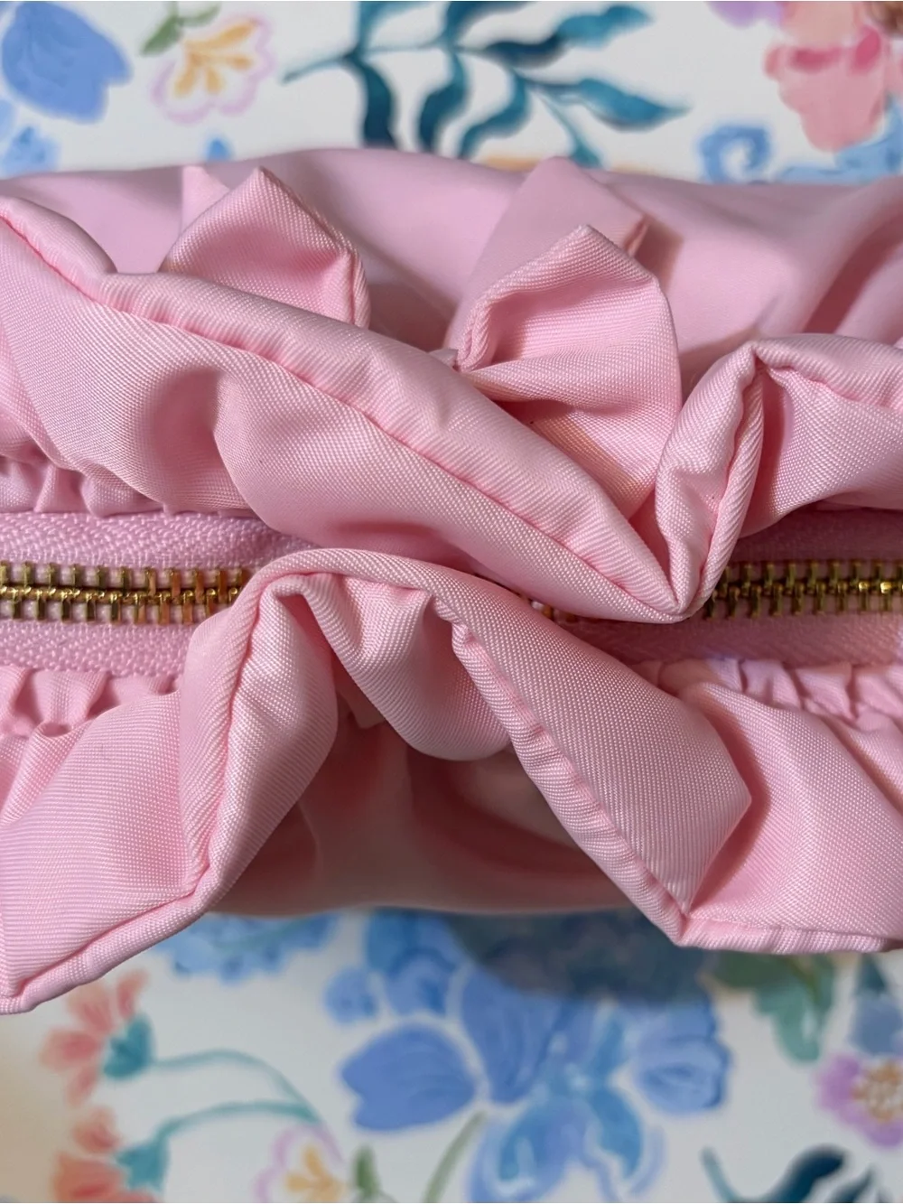 Stoney Clover Lane Light Pink Bow Pouch BRAND NEW WITH TAGS